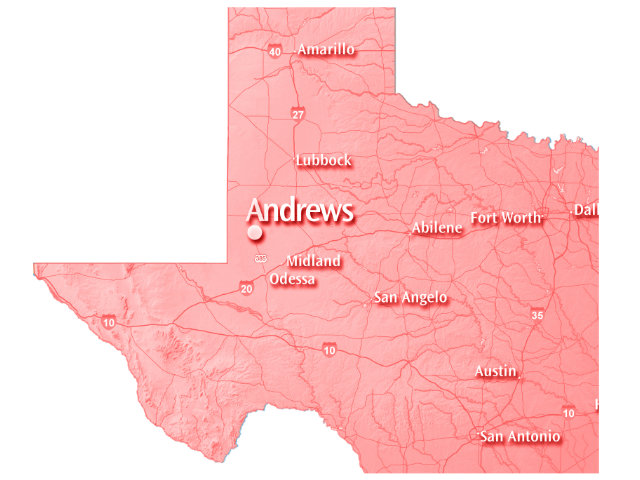 andrews texas map